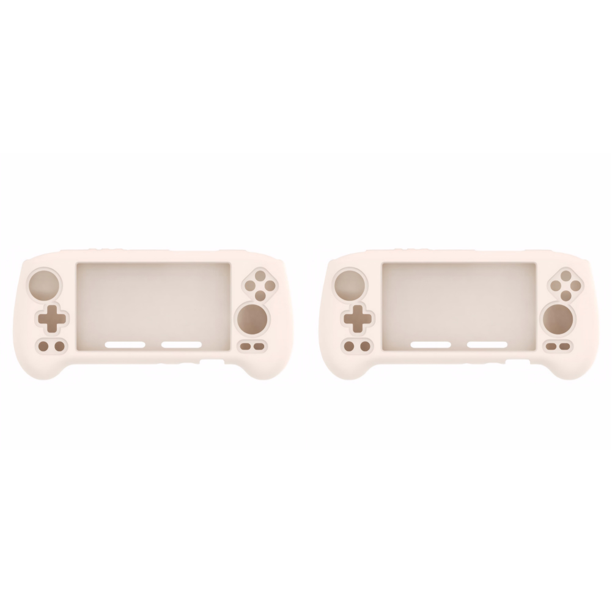 Funda Silicona Protectora Antideslizante A Prueba Golpes para Anbernic RG556 (Beige)