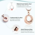 thumbnail image 3 of Cremation Pendant Small Urns For Ashes Keepsake Urn Necklace Circle of Eternal Life, 3 of 5