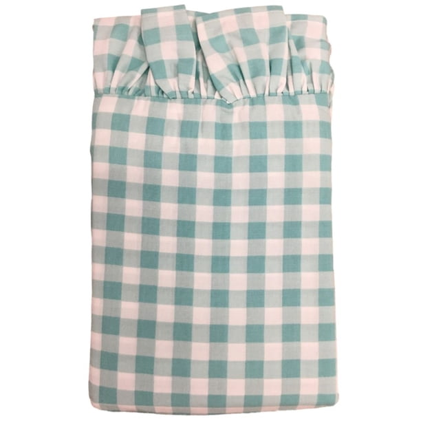 The Pioneer Woman Teal Gingham Check Pillowcase Set, 2 Standard Pillow