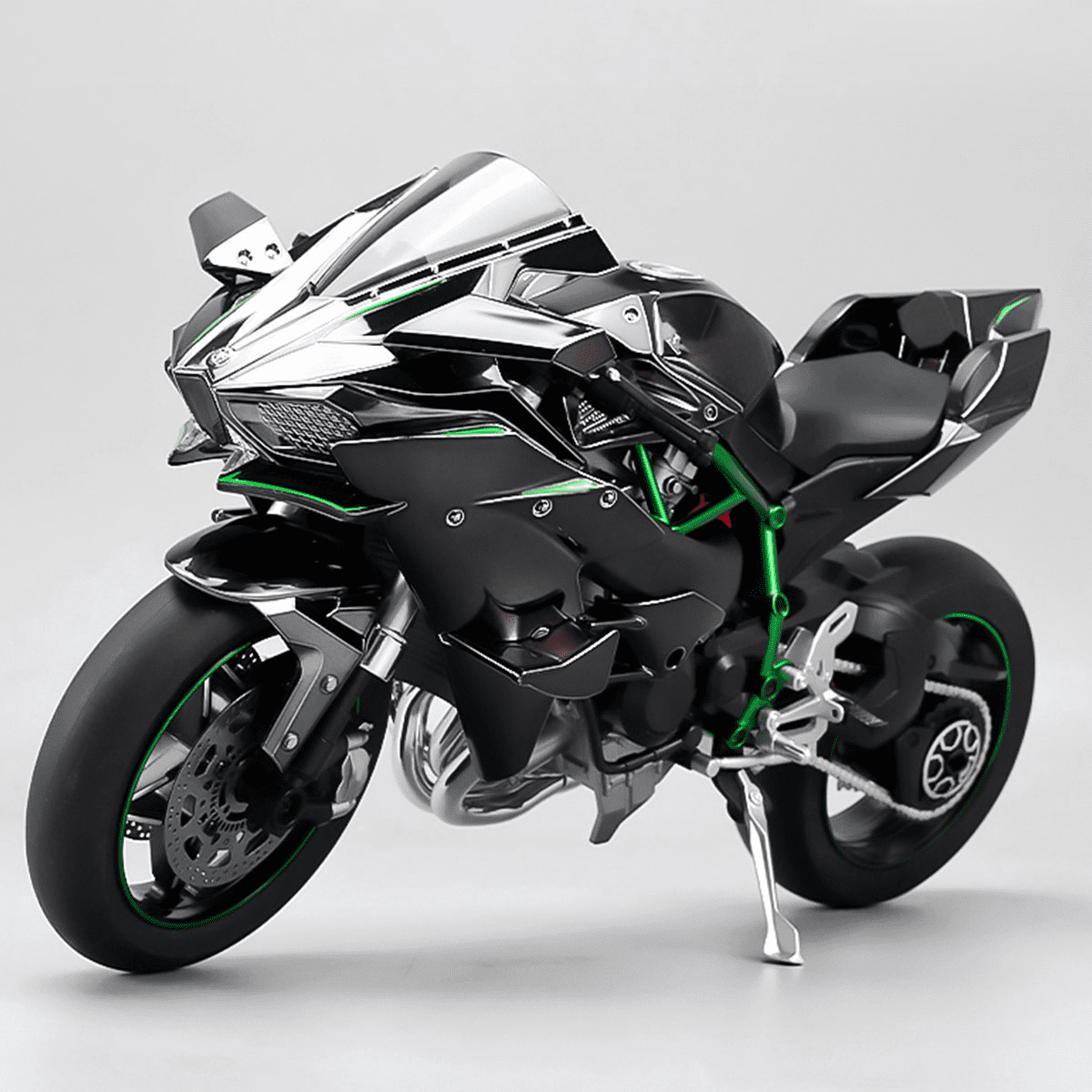 1/6 Scale Track Edition Alloy Dynamic RC Motorcycle Model, Realistic Simulation Sports RC Dirt Bike with Ignition Sound, Exhaust Smoke Effects & Light-Up Functions for Enthusiasts