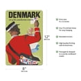 thumbnail image 2 of Denmark - One of the Scandinavian Countries - Danish Postman - Vintage Travel Poster by Henry Thelander c.1948 - 8 x 12 inch Vintage Metal Tin Sign, 2 of 4