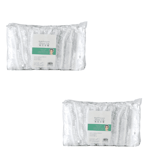 2x Casquillos de Desechables Del Procesamiento Del cabellero Del Hotel Del Viaje Del 100pcs jinwen Gorros de ducha desechables