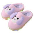 thumbnail image 4 of Karoyedx Outdoor Slippers Slippers for Toddlers Toddler Slippers Boys Girls House Shoes Cute Slipper for Home Indoor Winter Bedroom Non Slip Soft Warm Shoes Pink Size,3, 4 of 5