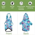 thumbnail image 6 of Cauagu Wls And Flowers Pattern Winter Pet Hoodie Sweatshirts- Dog Hoodie Sweater with Leash Hole - Cute Dog Hoodie - Pet Clothes Puppy Cat Custume -Large, 6 of 8