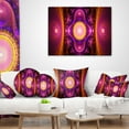 thumbnail image 4 of Designart Pink Cryptical Fractal Design - Abstract Throw Pillow - 12x20, 4 of 5