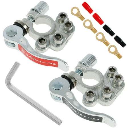 Miuline Battery Terminal Connectors,4 Ways Quick Release Disconnect Car ...