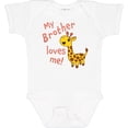 thumbnail image 3 of Inktastic My Brother Loves Me Cute Giraffe Boys or Girls Baby Bodysuit, 3 of 5