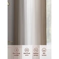 thumbnail image 7 of Brown White Ombre Semi Sheer Curtains 54 Inch Length 2 Panels Set, Vintage Minimalist Country Gradient Sheer Kitchen Curtain Privacy Voile Window Curtain for Living Room Bedroom Rod Pocket Drapes, 7 of 7