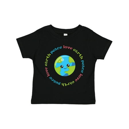 

Inktastic Peace Love Earth Gift Toddler Boy or Toddler Girl T-Shirt