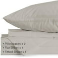 thumbnail image 6 of Eternal Sheet Set, 4-Piece Microfiber Sheets & Pillowcases - Ultra-Soft, Breathable and Wrinkle-Resistant (Linen, Queen), 6 of 16