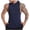 Blue, variant on Men's Sleeveless Hoodies Tank Top, UPF 50 Lightweight Mesh Quick Dry Workout Hooded Muscle Cut off Shirts for Gym Athletic Size L-3XL White