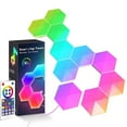 thumbnail image 3 of LED Hexagon Wall Light Smart Modular Honeycomb Light with APP Remote Control and Music Sync USB Powered Hexagon Computer Gaming Lights for Game Room Bedroom Bedside Decoration, 3 of 9