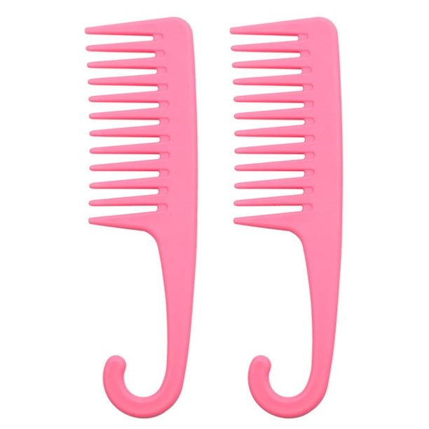 2 peines de dientes anchos para mujer, peines para peinar el cabello, peines duraderos para cabello húmedo o seco para hombres y mujeres