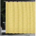 thumbnail image 3 of Ambesonne Leafy Shower Curtain, Botany Abstract Leaves, 69"Wx75"L, Earth Yellow Ceil Blue, 3 of 4