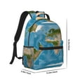 thumbnail image 2 of Rocae Earth View World Map for Comfortable Student Backpack - Lightweight ,Durable School Bag Ideal for Middle School, High School, and College, 2 of 6