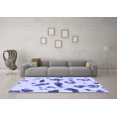 thumbnail image 3 of Ahgly Company Indoor Rectangle Abstract Blue Modern Area Rugs, 2' x 5', 3 of 4