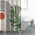 thumbnail image 5 of Waterproof Abstract Art Vintage Shower Curtain 72x84 Inch Boho Style Polyester Unique Shower Curtain for Bathroom Hotel Home Decor with 12 Plastic Hooks, 5 of 5