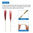 thumbnail image 4 of Unique Bargains 4Pcs Faux Pampas Grass 35.4' Tall 9 Branches Artificial Reed Fluffy Stems for Home Kitchen Vase Red, 4 of 7