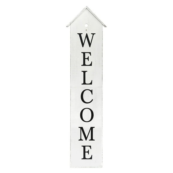 Tx USA Corporation House Shaped Welcome Porch Sign 48 Inch White - Two Foldable