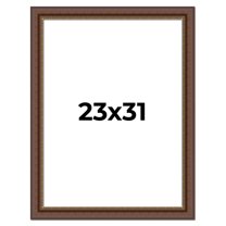 23x31 Copper and Brown Real Wood Picture Frame Width 2 inches | Interior Frame Depth 0.5 inches |