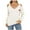 White, variant on Busydd Womens Off the Shoulder Sweaters Long Sleeve Solid Color Cable Knit Sweater Casual Loose Fall Sweaters Blouse Womens V Neck Sweater Tops Pullover Sweaters for Women