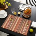 thumbnail image 5 of Placemats Set Of 4 Linen Machine Washable Table Mats Retro Colorful Ethnic Bohemian Place Mats for Dining Table Kitchen, 5 of 7