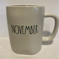 thumbnail image 1 of Rae Dunn NOVEMBER Mug - Maroon inside - HALLOWEEN - Ceramic, 1 of 4