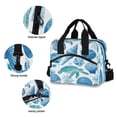thumbnail image 5 of Insulated Crossbody Lunch Bag 10L Lunch Tote with Adjustable Shoulder Strap for Work Office Picnic Marine Organismsd, 5 of 6