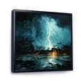 thumbnail image 2 of Designart "Dancing with Electric Lightning III" Landscapes Floater Framed Canvas Print, 2 of 7