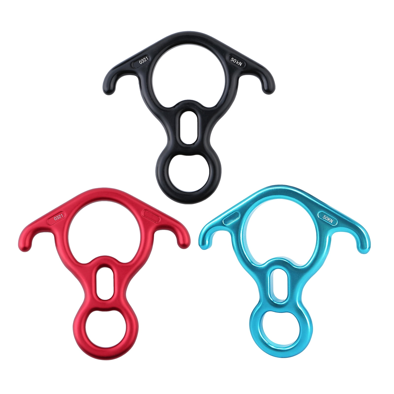 Professional Rock Climbing Equipment Figures 8 Descender For Safe And Controlled Descent In Mountaineering Environment