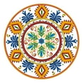 thumbnail image 2 of Art Licensing Studio 26x26 White Modern Wood Framed Museum Art Print Titled - Talavera de Moda II, 2 of 4