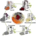 thumbnail image 2 of Spiralizer 4 -blade Vegetable Spiralizer Foldable Spiral Slicer Zucchini Noodle Veggie Pasta Spaghetti Maker - HZ, 2 of 5