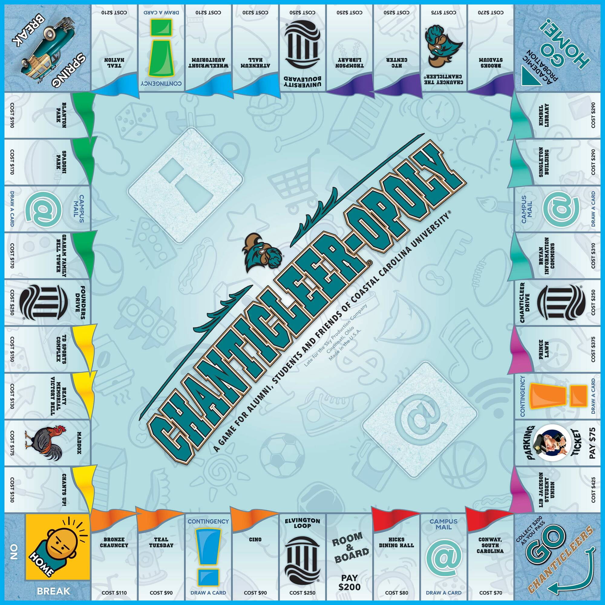 Chanticleer Opoly Board Game, by Late for the Sky