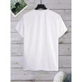 thumbnail image 2 of Men's Christian Faith T-Shirt With A Blessed Cross Print And Handwritten Lettering - Loose Fit, Crew Neck, Short Sleeve. Suitable For All Seasons, 2 of 12