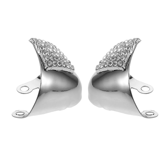 Worgeous 1 Pair High Heel Protectors For Shoes Metal Toe Caps For Pointed Heels Invisible Shoe Tip Covers Anti-Kick Design For High Heels