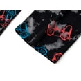 thumbnail image 6 of Beezizac Big Boys Pajamas Black & Blue Gamer 2-Piece Short Sleeve & Pants PJ Set Soft Kid Sleepwear Size 10, 6 of 7