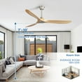 thumbnail image 5 of Sofucor 60" Smart Ceiling Fan with Wall Switch and APP Control,DC Motor,ABS Blades, 5 of 11