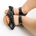 thumbnail image 2 of NOKIO Baby Summer Sandals Cute Infant Sandals Kids' Sport Sandals Toddler Kids Girl Bowknot Soild Colour The Floor Barefoot Non-Slip First Walkers Prewalker Sandals 0-18M, 2 of 9