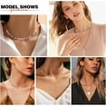 thumbnail image 5 of Cute Handmade Colorful Initial Necklace - Trendy Beaded Choker Necklace for Women Teens, Gold Letter Choker Necklace for Women Jewelry Gifts Best Friend, 5 of 8