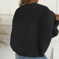 thumbnail image 6 of HongQid Women's Cropped Cardigan Sweaters Long Sleeve Shrug Open Front Cardigans for Women Trendy, 6 of 7