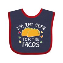 Inktastic I'm Just Here for the Tacos Cinco De Mayo Boys or Girls Baby Bib