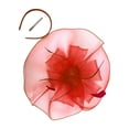 thumbnail image 4 of sususu Vintage Tea Party Hat - 2026 Mesh Kentucky Fascinators Headband Flower Feather Derby Hats for Women Girls Red, 4 of 4