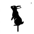 thumbnail image 1 of Decorative Garden Stake 2D Metal Rabbit Silhouette Ornament Art Bunny Animal Decor For Lawn Outdoor, 1 of 2