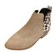 thumbnail image 1 of NECHOLOGY Botas Mujer Adulto Femenino Zapatos Botines para mujer Botines de de tacón grueso con cremallera lateral puntiaguda de cuero de retazos con estampado de vintage para mujer (Khaki, 6.5), 1 of 7