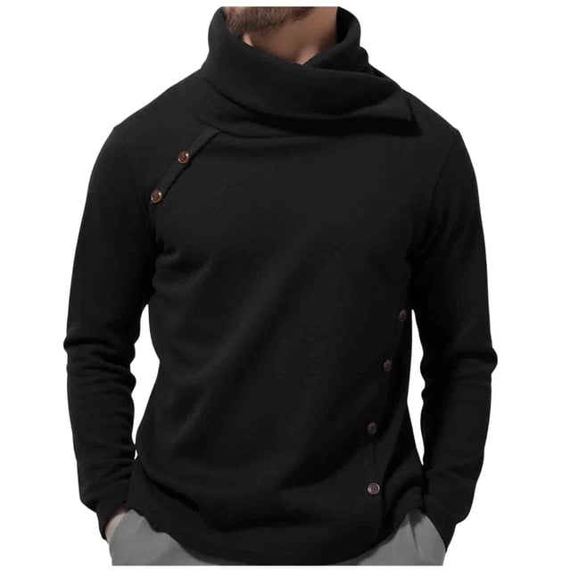 Cardigan Sweaters for Men Man's SolidColor Casual Sweater Elastic Knitted Cardigan with Long Sleeves and Standup Collar Mens Cardigan Sweaters with Buttons