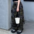 thumbnail image 5 of Generic Girls Y2K Baggy Cargo Pants Wide Leg Loose Camouflage Joggers with Pockets Kids Casual School Sport Street Dance Daily Wear, 5 of 9