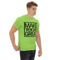 thumbnail image 6 of Unisex classic graphic tee message positivity make today great generated (Lime, L), 6 of 6