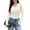 Beige, variant on Womens Long Sleeve Shirt Thermal Top Soft Lightweight Base Layer Shirt with Lace Trim Warm Scoop Neck Underwear for Winter