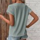 thumbnail image 5 of Camiseta de Manga Corta de Verano para las Mujeres con Cuello en V, Primavera de Verano de Poliéster, 5 of 8