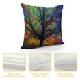 thumbnail image 4 of Nawypu  Colorful Watercolor Spring Life Tree Farmhouse Pillow Cover Decorative Square Throw Pillow Cover for Sofa Couch Decoration, 4 of 5